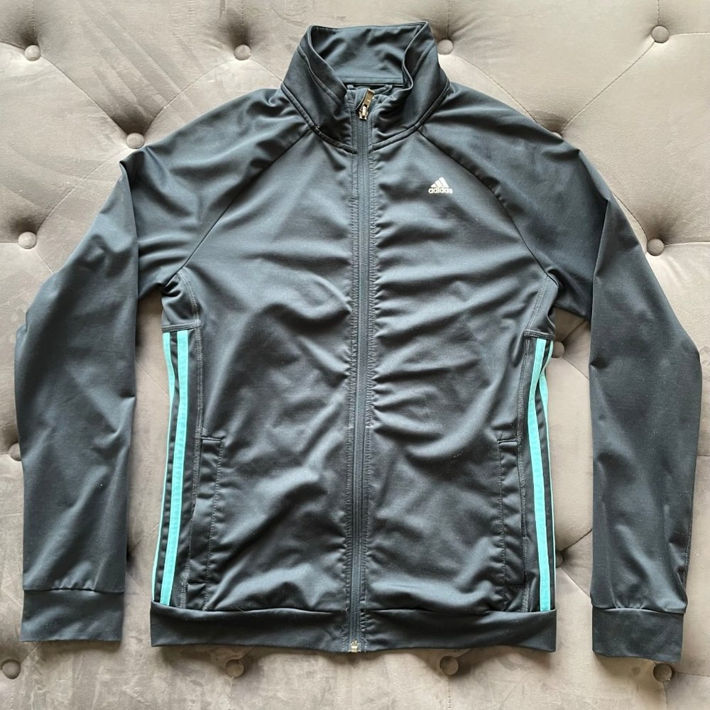 Adidas climalite full zip warm-up jacket